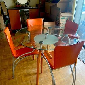 dining set with buffet.